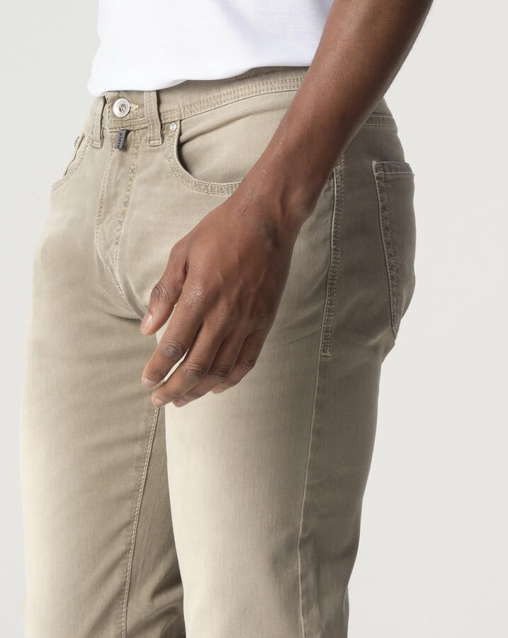 Pierre Cardin Regular fit broek in used-look model 'Lyon' - Foto 4