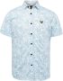 PME LEGEND Heren Overhemden Short Sleeve Shirt Print On Pique Jersey Lichtblauw - Thumbnail 3