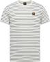 PME LEGEND Heren Polo's & T-shirts Short Sleeve R-neck Yd Melange Striped Jersey Beige - Thumbnail 3