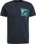 PME Legend Blauwe T-shirt Short Sleeve R-neck Single Jersey - Thumbnail 3