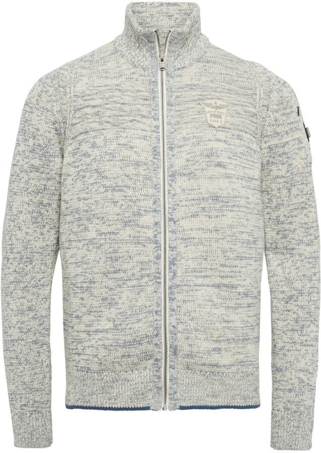 PME Legend Zip jacket cotton mouline knit bone white Beige Heren