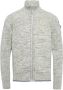 PME Legend Zip jacket cotton mouline knit bone white Beige Heren - Thumbnail 1