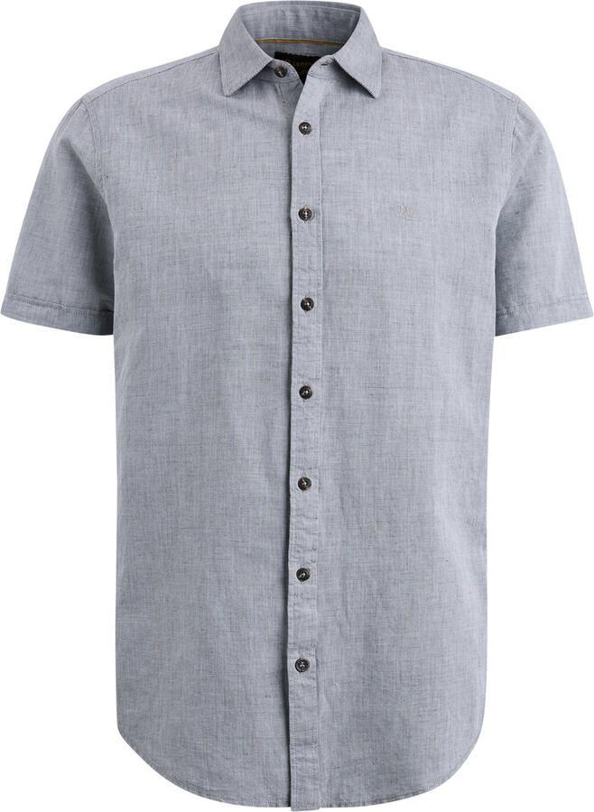 PME LEGEND Heren Overhemden Short Sleeve Shirt Ctn Linen 2tonen Owen Groen - Foto 2