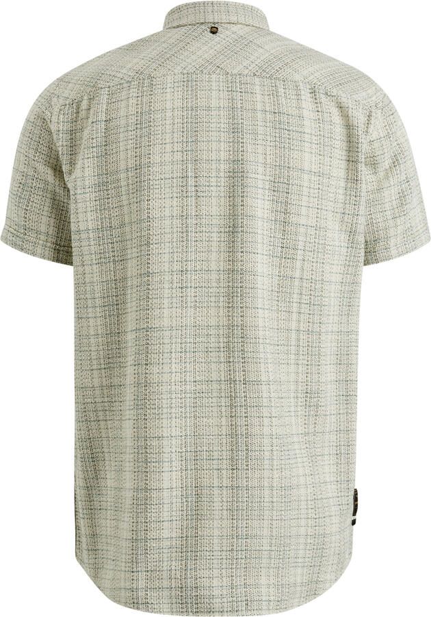PME Legend Kortemouw Overhemd Multi-Color Ontwerp Beige Heren