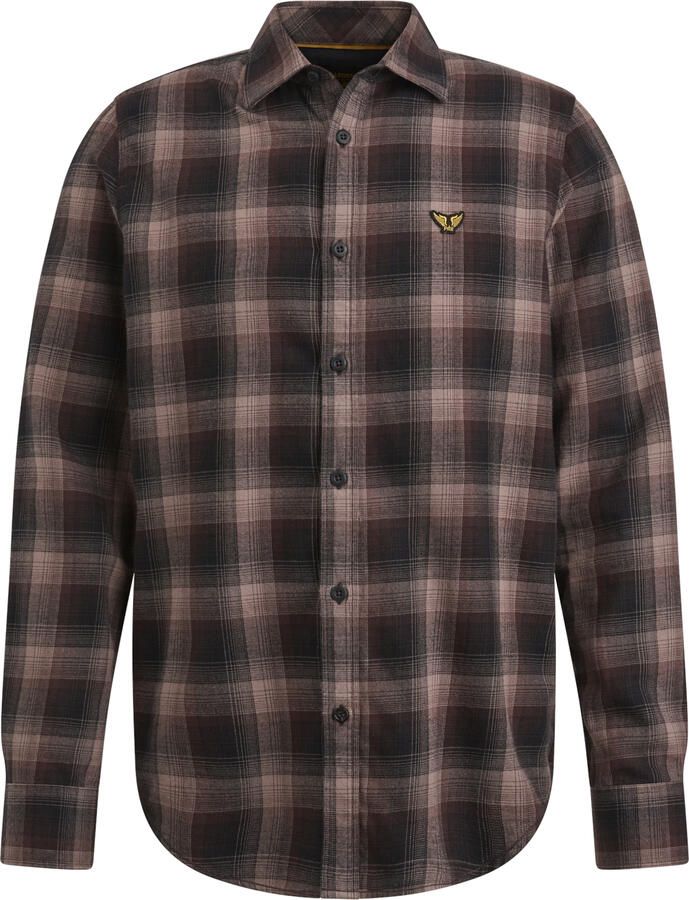 PME Legend Geruite Overhemd Lange Mouw Brown Heren