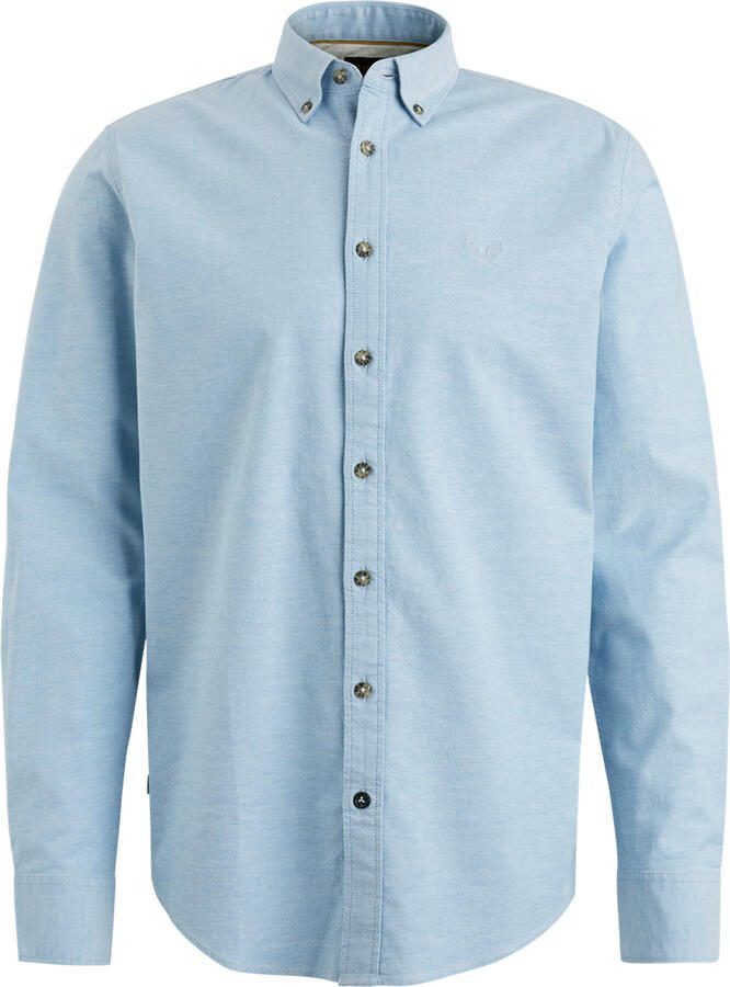 PME Legend regular fit oxford overhemd met logo della robbia blue - Foto 4