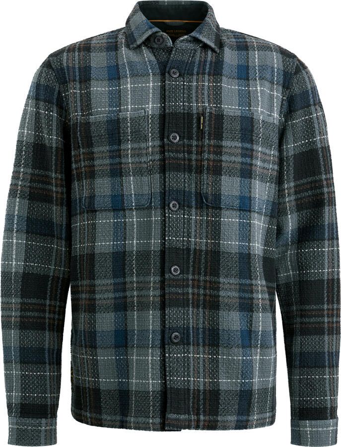 PME LEGEND Heren Overhemden Long Sleeve Shirt Dobby Mattweave Antraciet - Foto 7