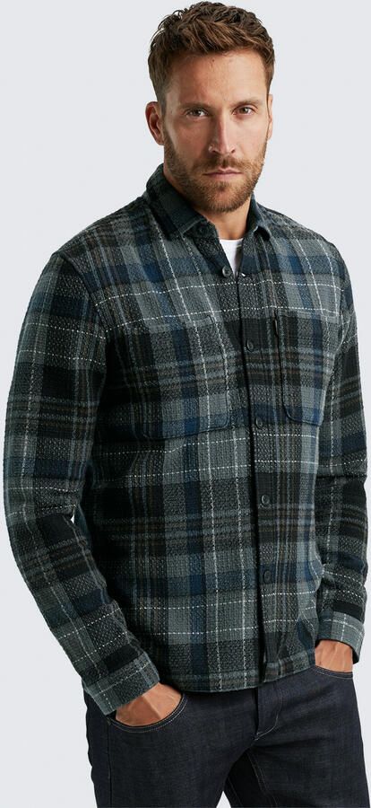 PME LEGEND Heren Overhemden Long Sleeve Shirt Dobby Mattweave Antraciet - Foto 6