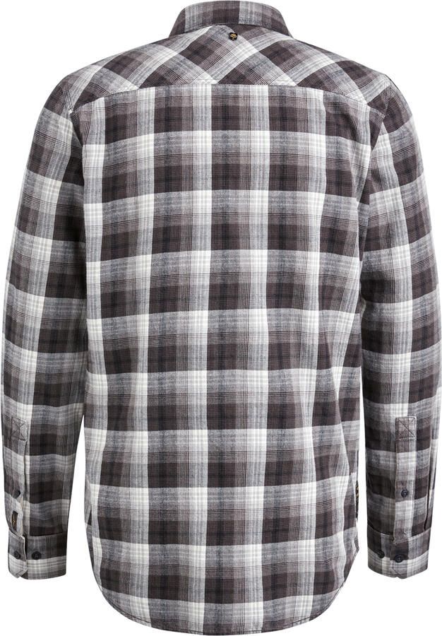 PME Legend Twill Yarndyed Overhemd Lange Mouw Brown Heren