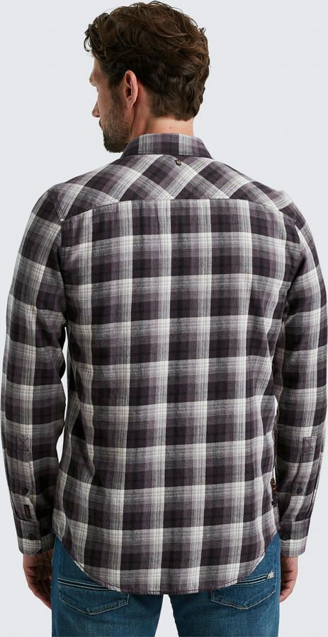 PME Legend Twill Yarndyed Overhemd Lange Mouw Brown Heren - Foto 3