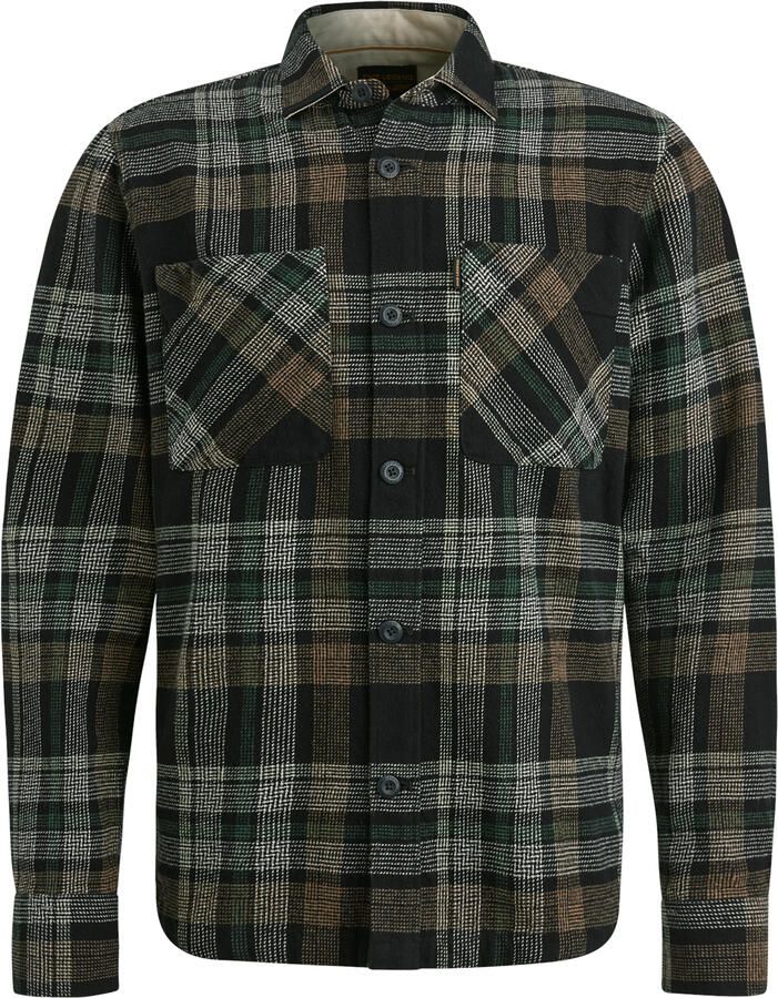 PME LEGEND Heren Overhemden Long Sleeve Shirt Ctn Big Check Wit - Foto 2