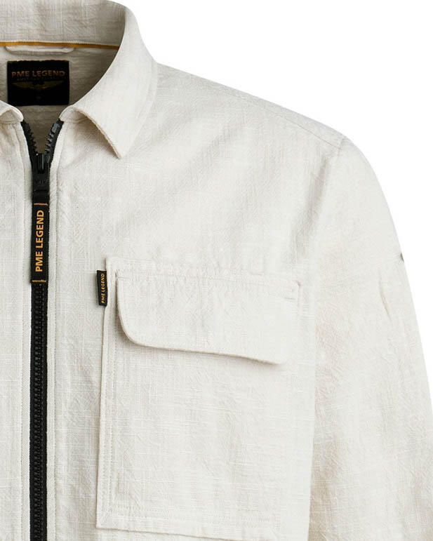 PME Legend Lange Mouw Slub Shirt Psi2502228 Beige Heren - Foto 11