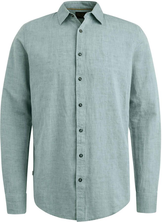 PME Legend linnen casual overhemd blauw - Foto 3