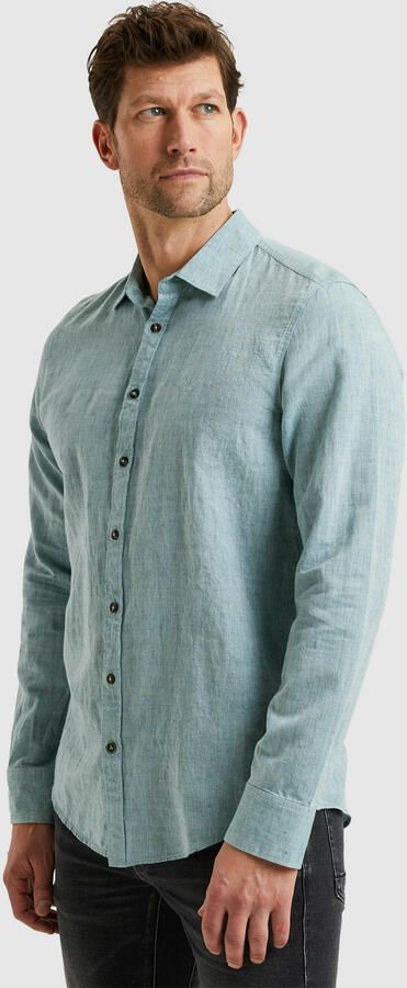 PME Legend linnen casual overhemd blauw - Foto 5