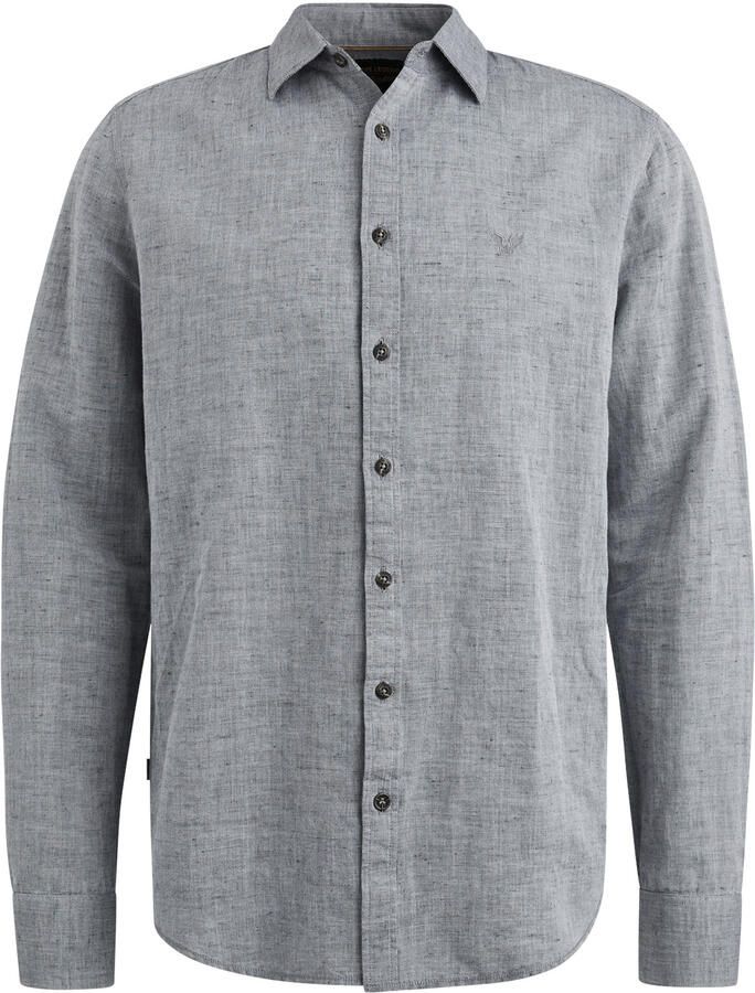 PME LEGEND Overhemd van een katoen linnen blend - Foto 8