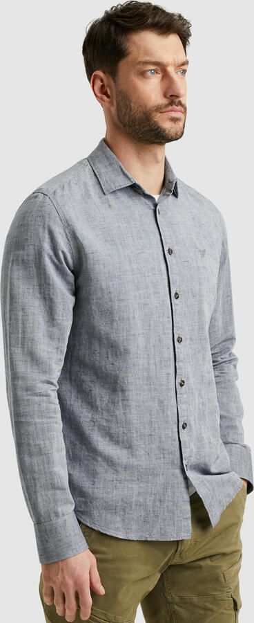 PME LEGEND Overhemd van een katoen linnen blend - Foto 7