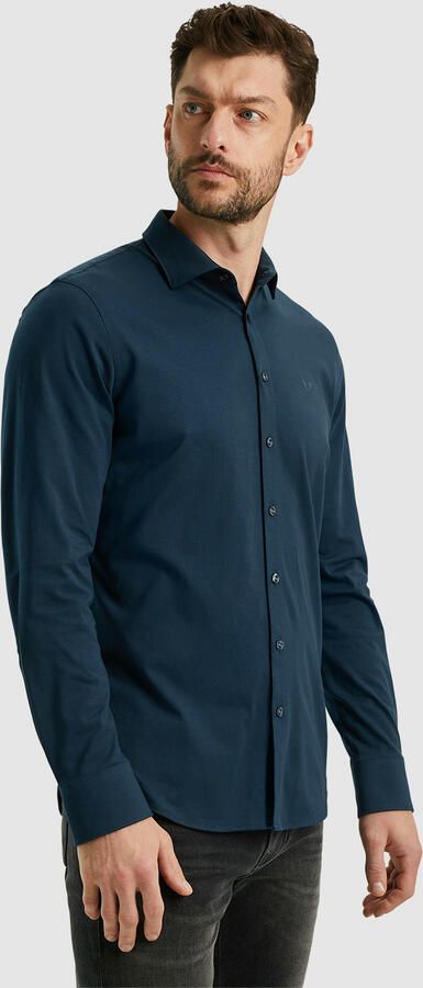 PME Legend Satin Jersey Lange Mouw Shirt Blue Heren - Foto 4