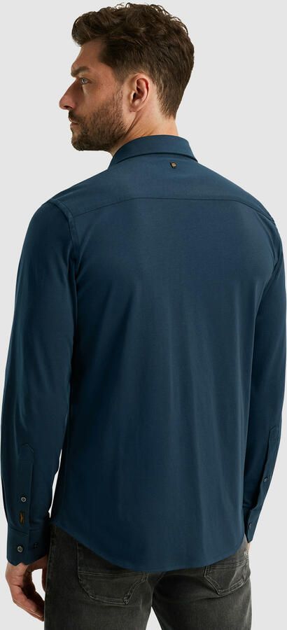 PME Legend Satin Jersey Lange Mouw Shirt Blue Heren - Foto 3