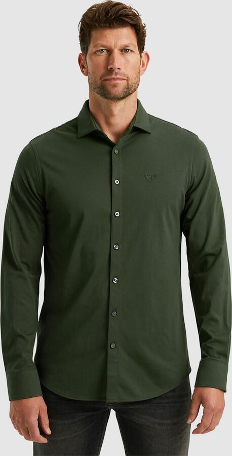 PME Legend Satin Jersey Lange Mouw Shirt Green Heren - Foto 2