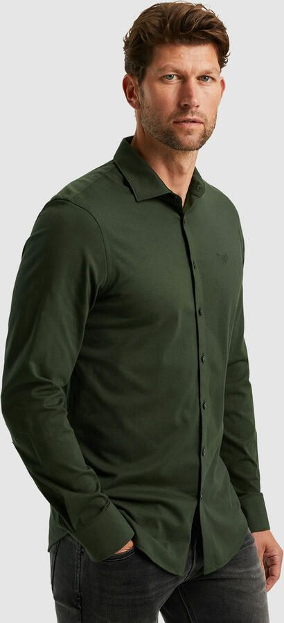 PME Legend Satin Jersey Lange Mouw Shirt Green Heren - Foto 4
