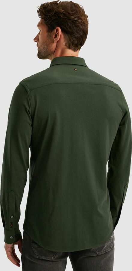 PME Legend Satin Jersey Lange Mouw Shirt Green Heren - Foto 3