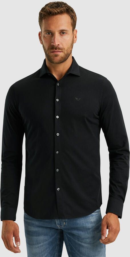 PME Legend Satin Jersey Lange Mouw Shirt Black Heren - Foto 4