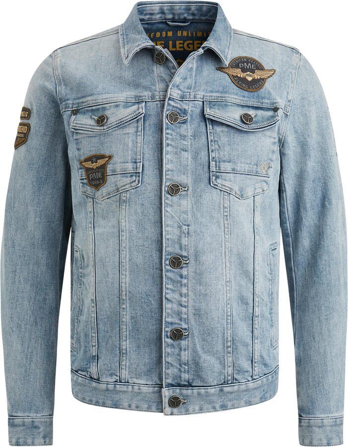 PME Legend Zomer Blauwe Denim Jack Blue Heren - Foto 2