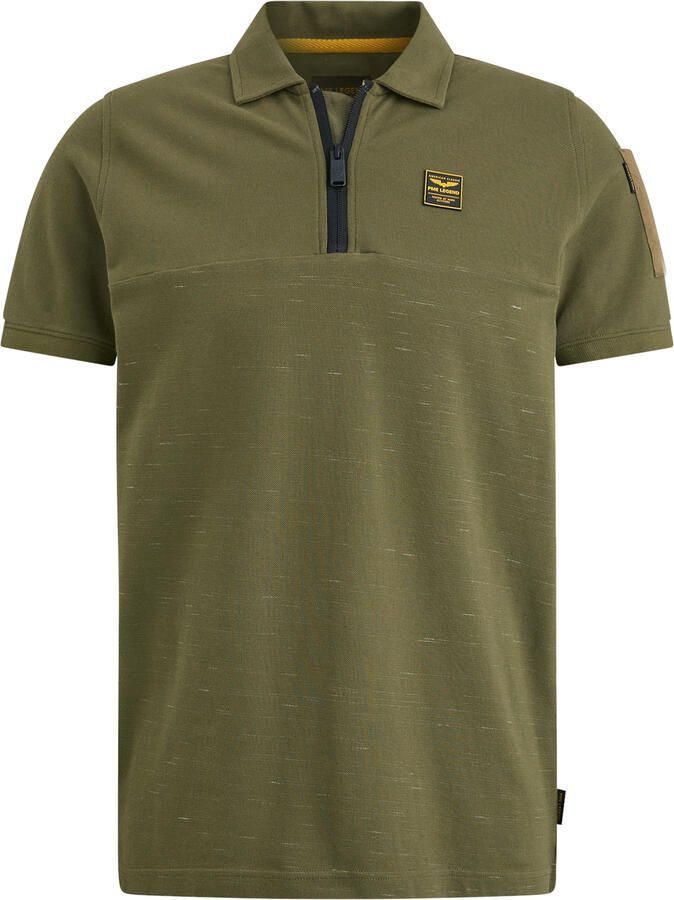 PME LEGEND Heren Polo's & T-shirts Short Sleeve Polo Cargo Injected Block Groen
