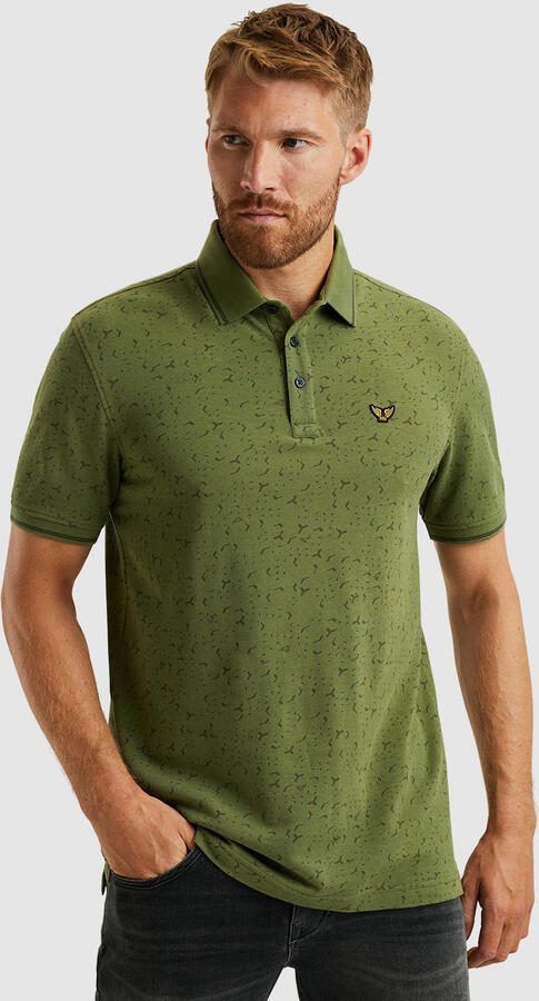 PME Legend Korte Mouw Polo Fijne Piqué Green Heren - Foto 5