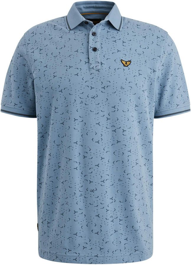 PME Legend Korte Mouw Polo Fijne Piqué Blue Heren - Foto 4