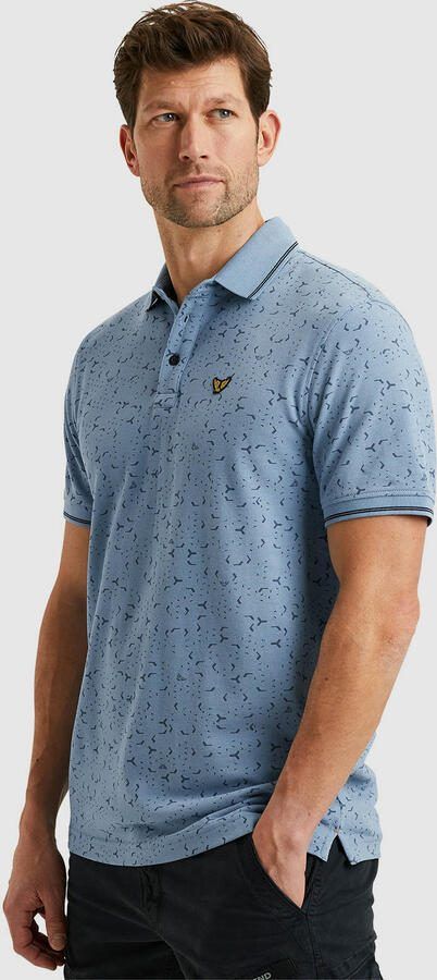 PME Legend Korte Mouw Polo Fijne Piqué Blue Heren - Foto 6