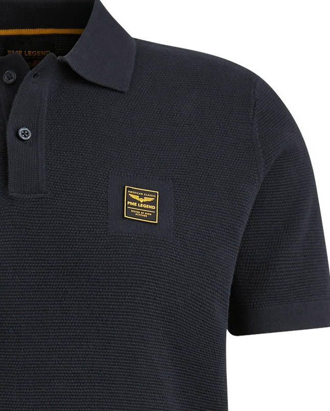 PME LEGEND Heren Polo's & T-shirts Short Sleeve Polo Cotton Blauw - Foto 9