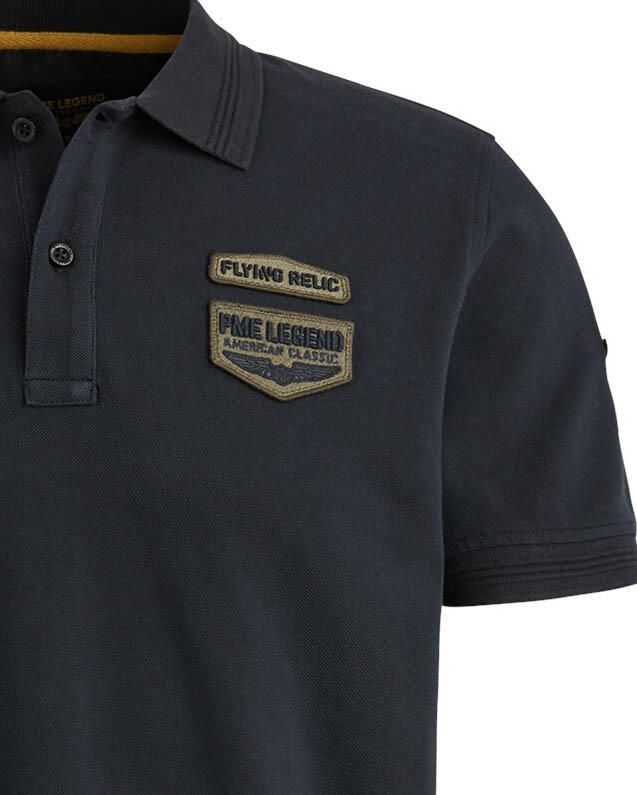 PME Legend Korte Mouw Polo Badges Black Heren - Foto 2