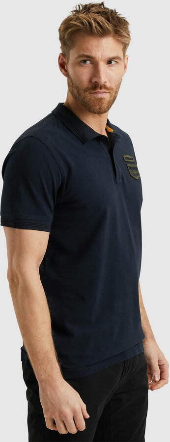 PME Legend Korte Mouw Polo Badges Black Heren - Foto 4