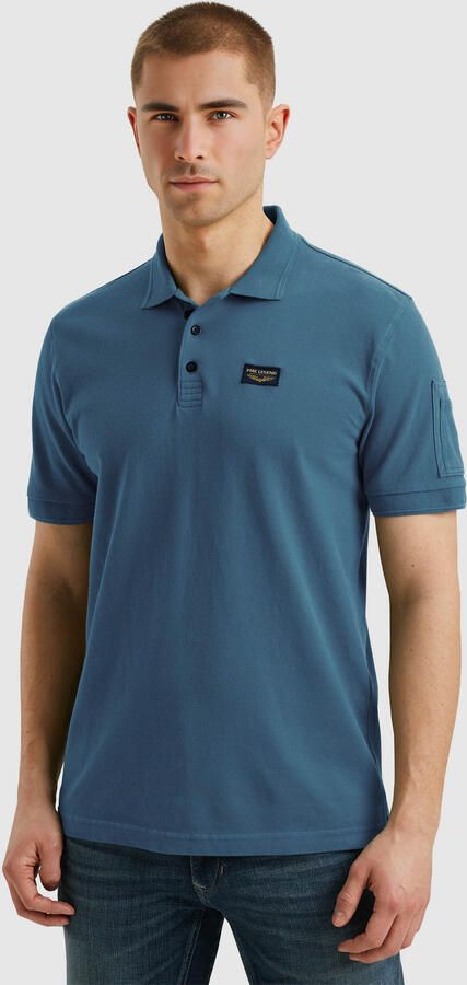 PME LEGEND Heren Polo's & T-shirts Trackway Polo Blauw - Foto 7