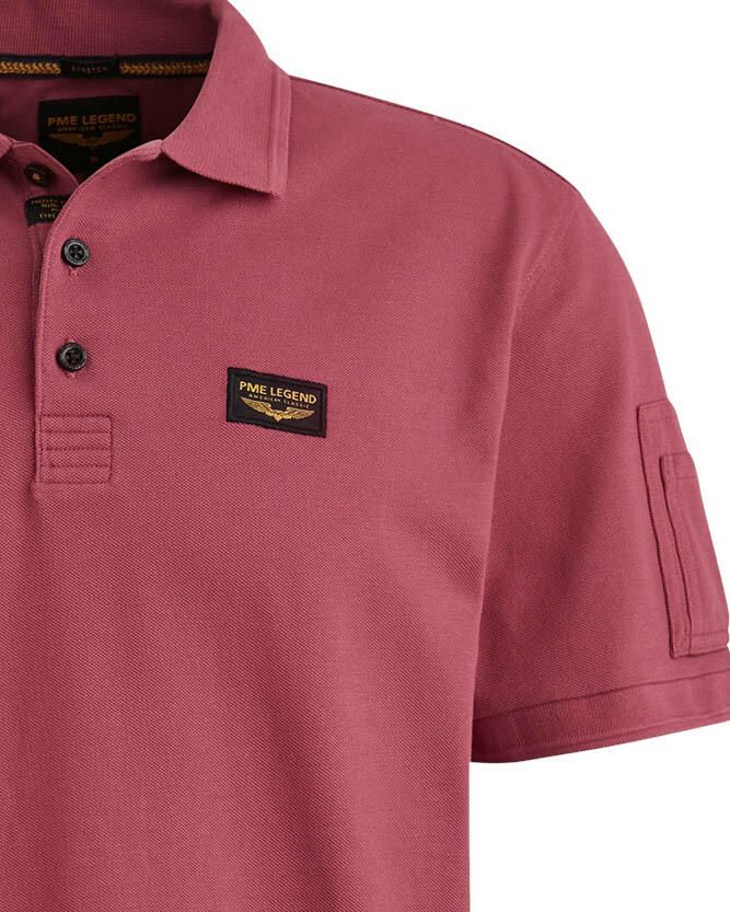 PME Legend Korte Mouw Polo Trackway Polo Red Heren - Foto 8