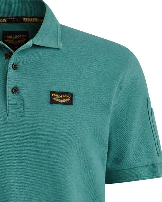 PME Legend Korte Mouw Polo Trackway Polo Green Heren - Foto 4