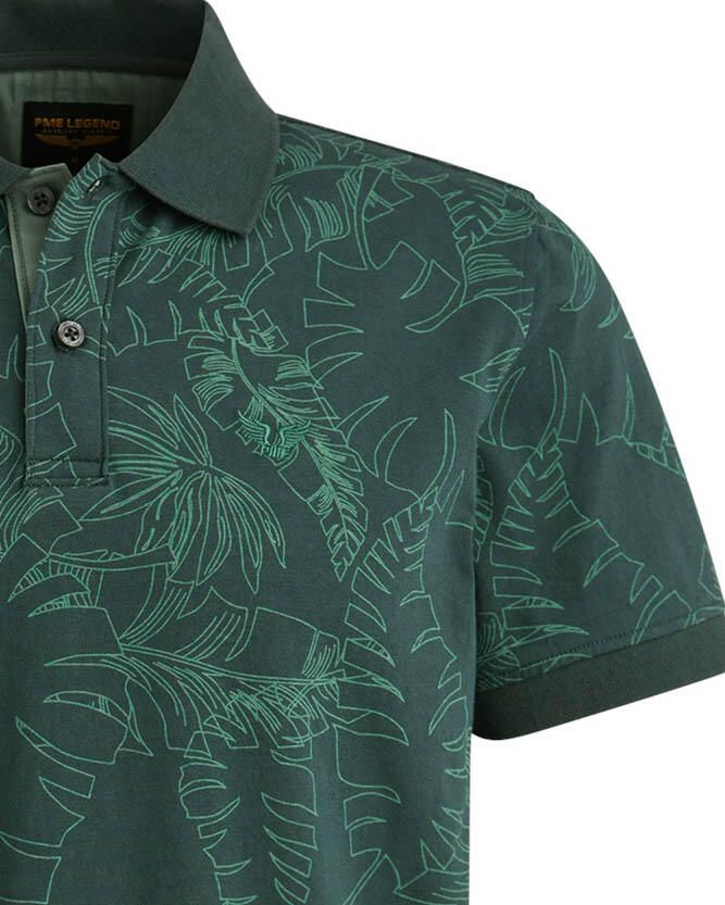 PME Legend Korte Mouw Polo Single Jersey Green Heren - Foto 4