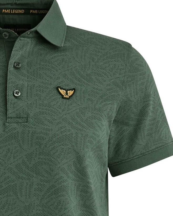 PME LEGEND Heren Polo's & T-shirts Short Sleeve Polo Jacquard Jersey Groen - Foto 5