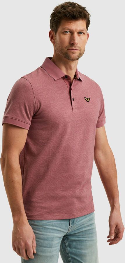 PME Legend regular polo gebreid roze - Foto 5