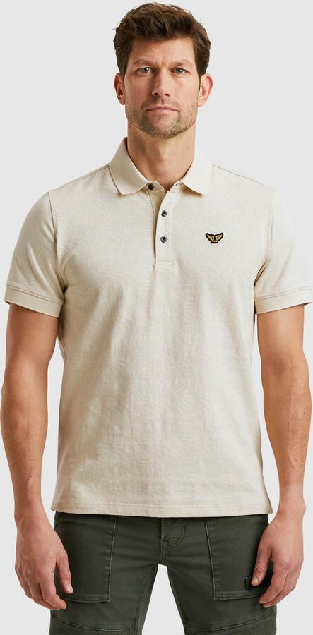 PME LEGEND Heren Polo's & T-shirts Short Sleeve Polo Jacquard Jersey Beige - Foto 12