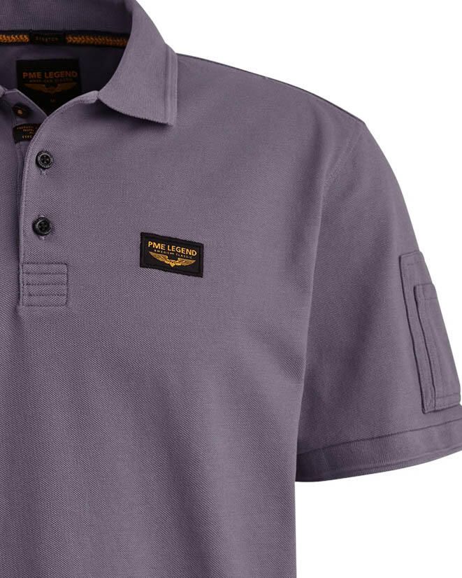 PME LEGEND Heren Polo's & T-shirts Trackway Polo Lila - Foto 8