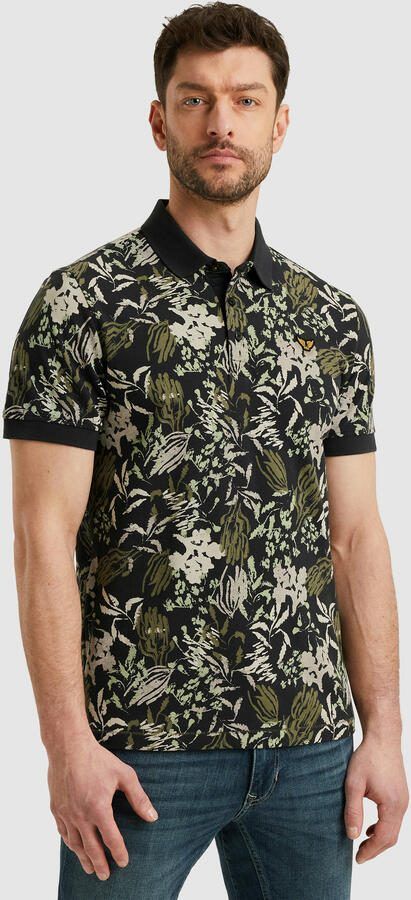PME Legend Poloshirt Piqué Print Navy - Foto 4