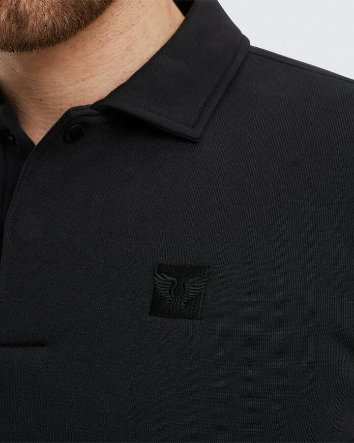 PME LEGEND Heren Truien & Vesten Half Button Collar Soft Brushed Fleece Zwart - Foto 2