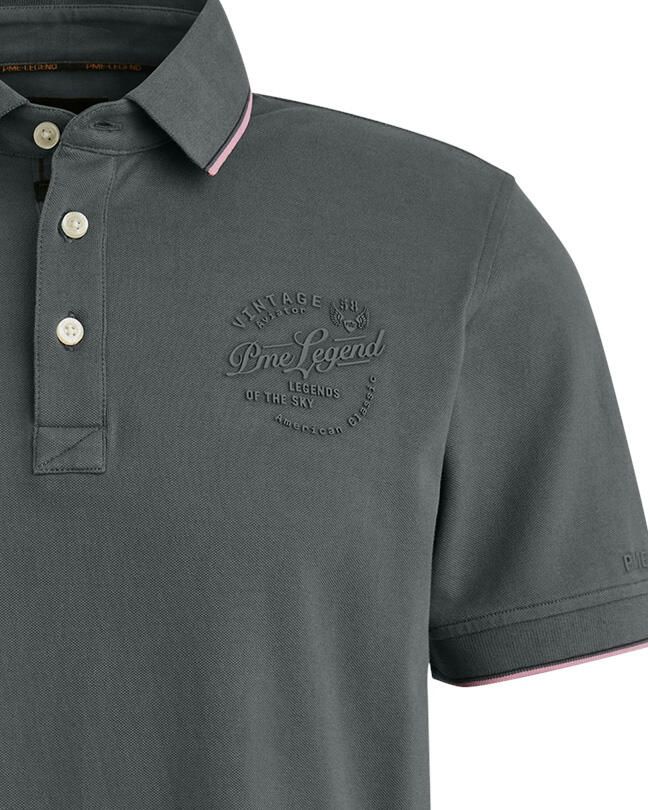 PME Legend regular polo grijs - Foto 3