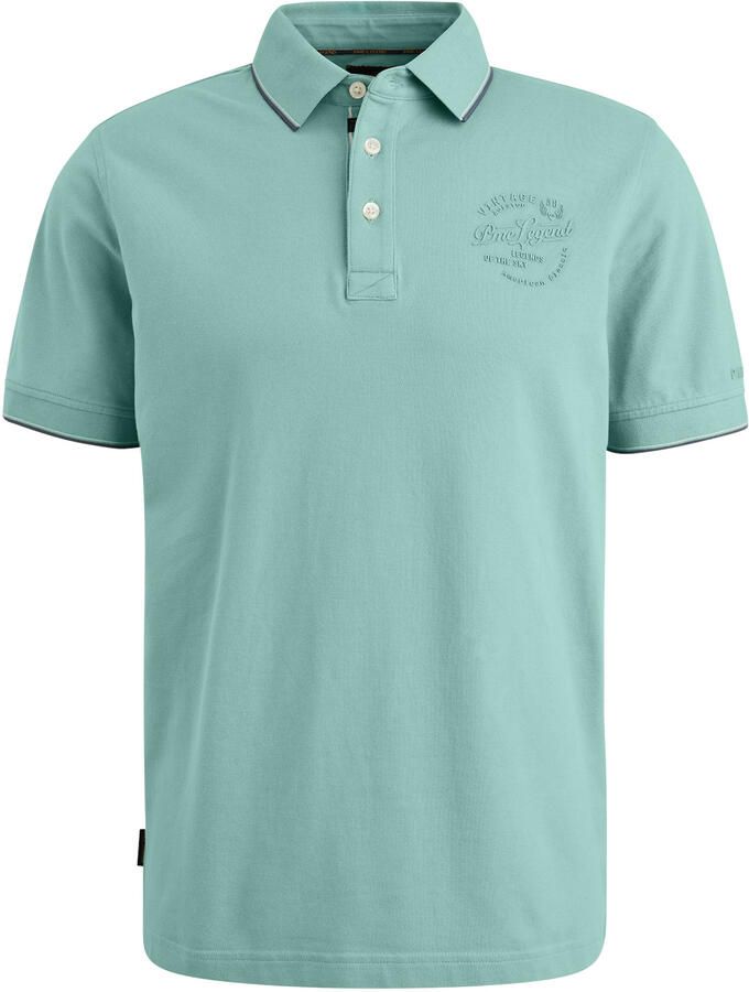 PME LEGEND Heren Polo's & T-shirts Stretch Pique Package Blauw - Foto 9