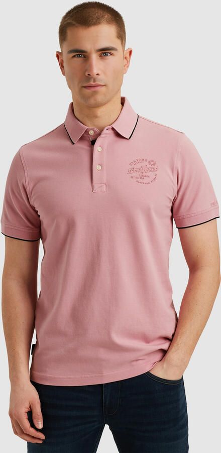 PME LEGEND Heren Polo's & T-shirts Stretch Pique Package Roze - Foto 12