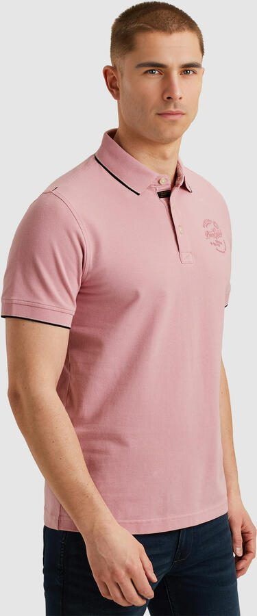 PME LEGEND Heren Polo's & T-shirts Stretch Pique Package Roze - Foto 4