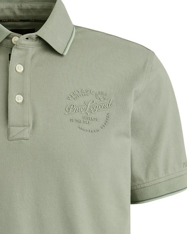PME LEGEND Heren Polo's & T-shirts Stretch Pique Package Khaki - Foto 12