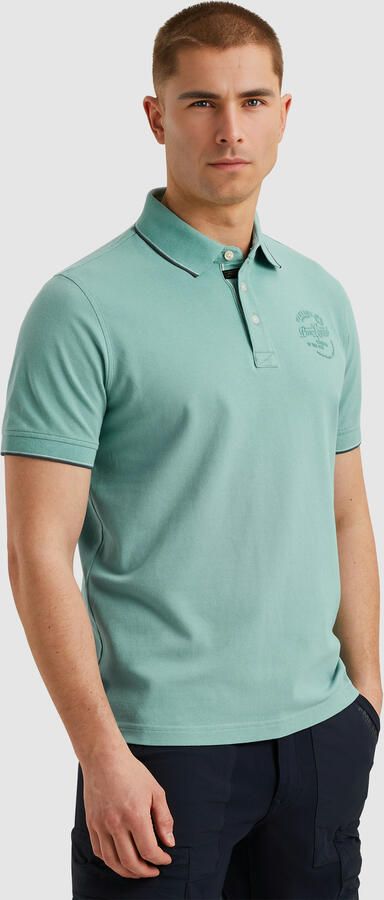 PME LEGEND Heren Polo's & T-shirts Stretch Pique Package Blauw - Foto 12